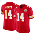 harde KC.Chiefs #14 Matt Araiza Player Red Limited Vapor F.U.S.E. Home Game Stitched Jerseys