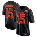 harde KC.Chiefs #15 Patrick Mahomes Black Super Bowl LVIII Carbon Fashion Game Player Jersey American Stitched Jerseys