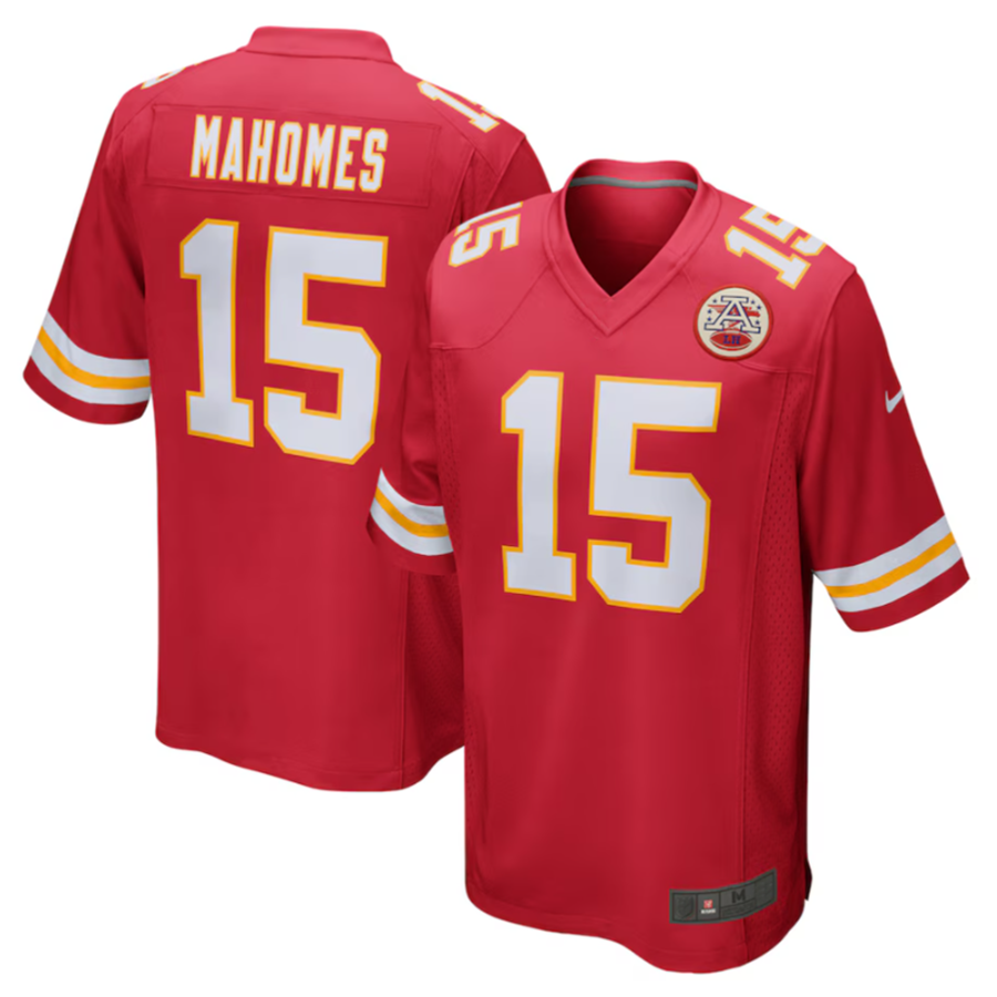 harde KC.Chiefs #15 Patrick Mahomes Player Red Home Game Stitched Jersey