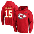 harde KC.Chiefs #15 Patrick Mahomes Player Red Pullover Hoodies Stitched Jerseys
