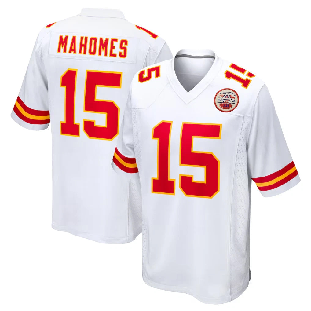 harde KC.Chiefs #15 Patrick Mahomes Player White Home Game Stitched Jerseys
