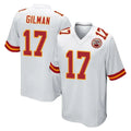 harde KC.Chiefs #17 Alohi Gilman Player White Home Game Stitched Jerseys