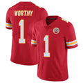 harde KC.Chiefs #1 Xavier Worthy Player Red Limited Vapor Untouchable Home Game Stitched Jerseys
