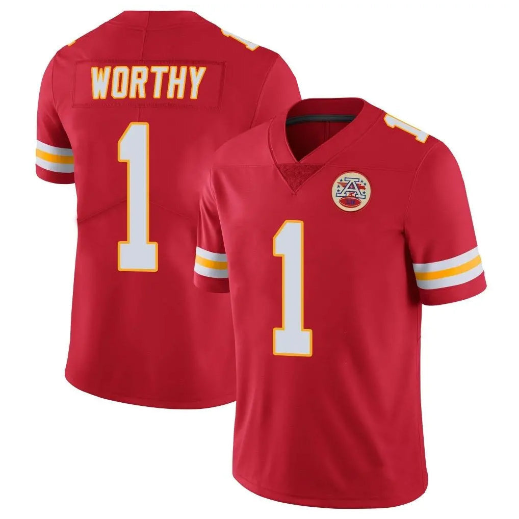 harde KC.Chiefs #1 Xavier Worthy Player Red Limited Vapor Untouchable Home Game Stitched Jerseys