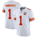 harde KC.Chiefs #1 Xavier Worthy Player White Vapor Limited Stitched Jerseys