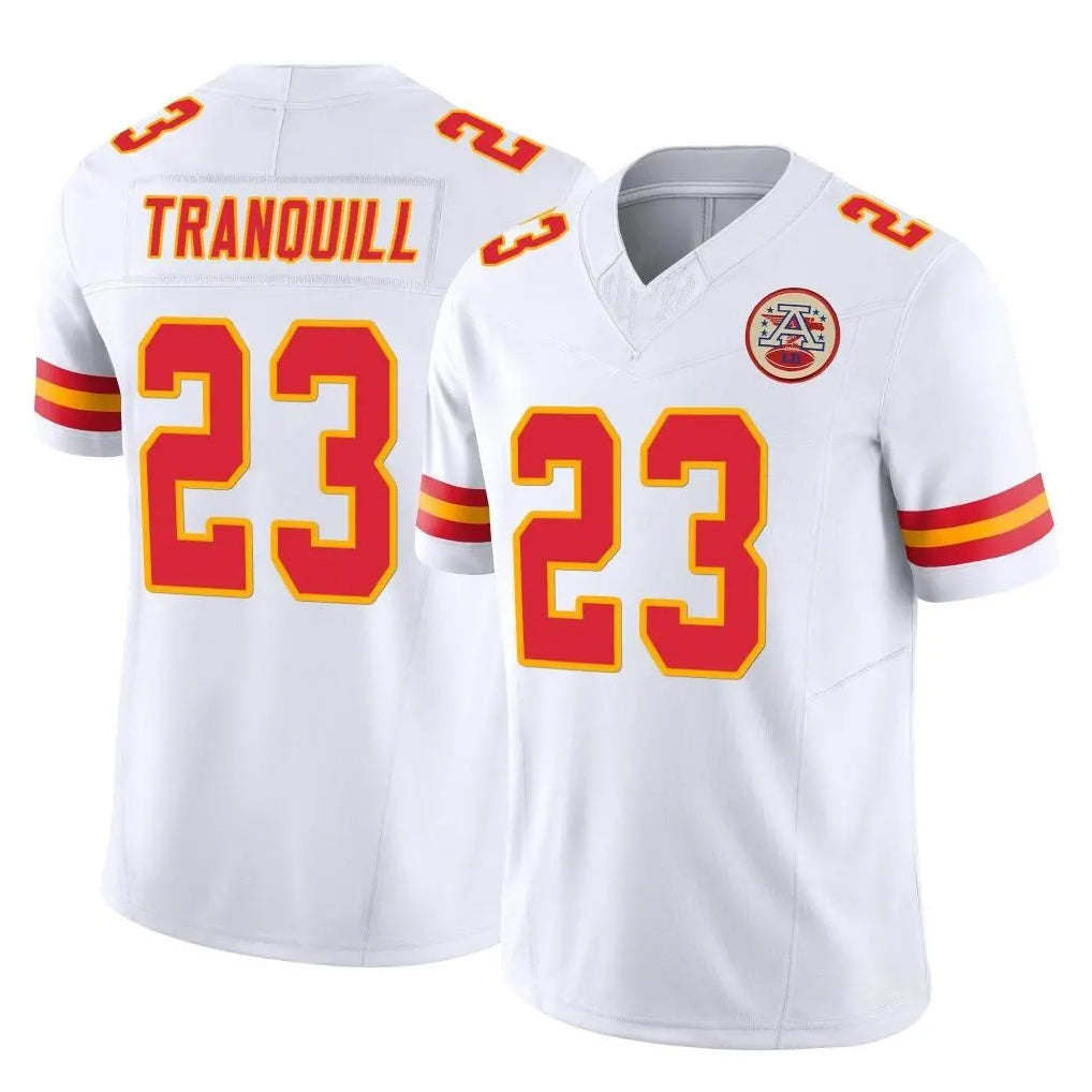 harde KC.Chiefs #23 Drue Tranquill Player White Limited Vapor F.U.S.E. Home Game Stitched Jerseys