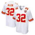 harde KC.Chiefs #32 Marcus Allen Player White Home Game Stitched Jerseys