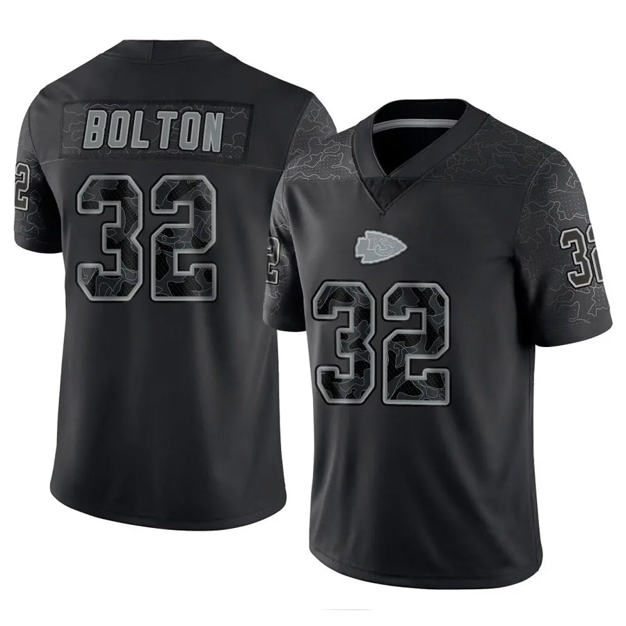 harde KC.Chiefs #32 Nick Bolton Player Black RFLCTV Limited Stitched Jerseys