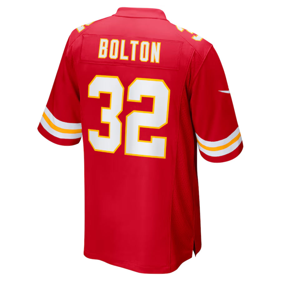 harde KC.Chiefs #32 Nick Bolton Player Red Home Game Stitched Jerseys