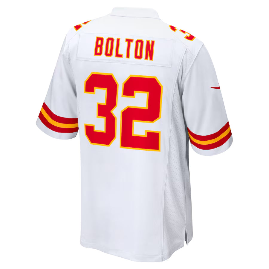 harde KC.Chiefs #32 Nick Bolton Player White Home Game Stitched Jerseys