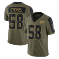 harde KC.Chiefs #58 Derrick Thomas Player Olive Salute To Service Limited Game Stitched Jerseys