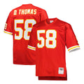 harde KC.Chiefs #58 Derrick Thomas Player Red Mitchell & Ness 1994 Throwback Retired Stitched Jerseys