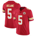 harde KC.Chiefs #5 Mansoor Delane Player Red Limited Vapor Untouchable Home Game Stitched Jerseys
