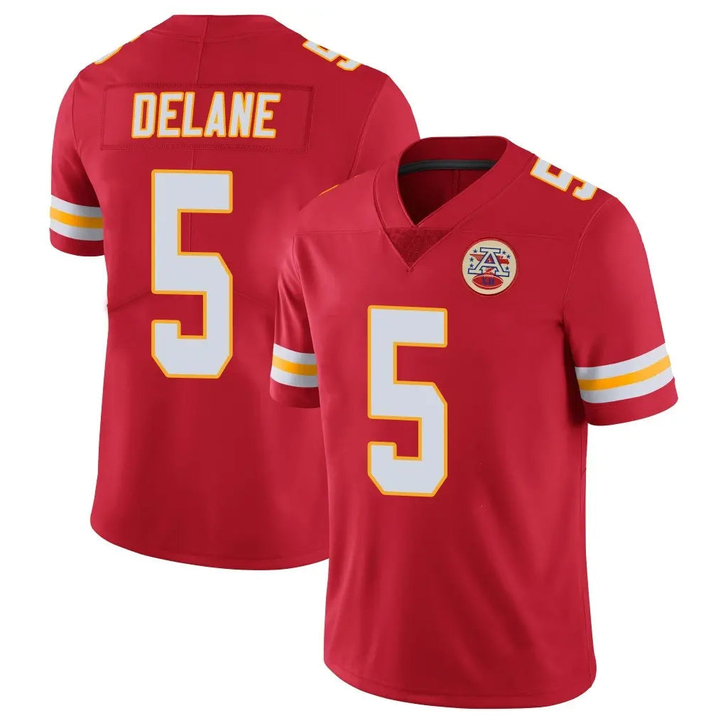 harde KC.Chiefs #5 Mansoor Delane Player Red Limited Vapor Untouchable Home Game Stitched Jerseys