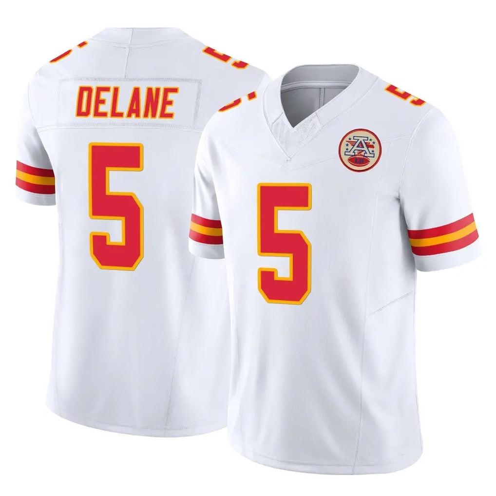 harde KC.Chiefs #5 Mansoor Delane Player White Limited Vapor F.U.S.E. Home Game Stitched Jerseys