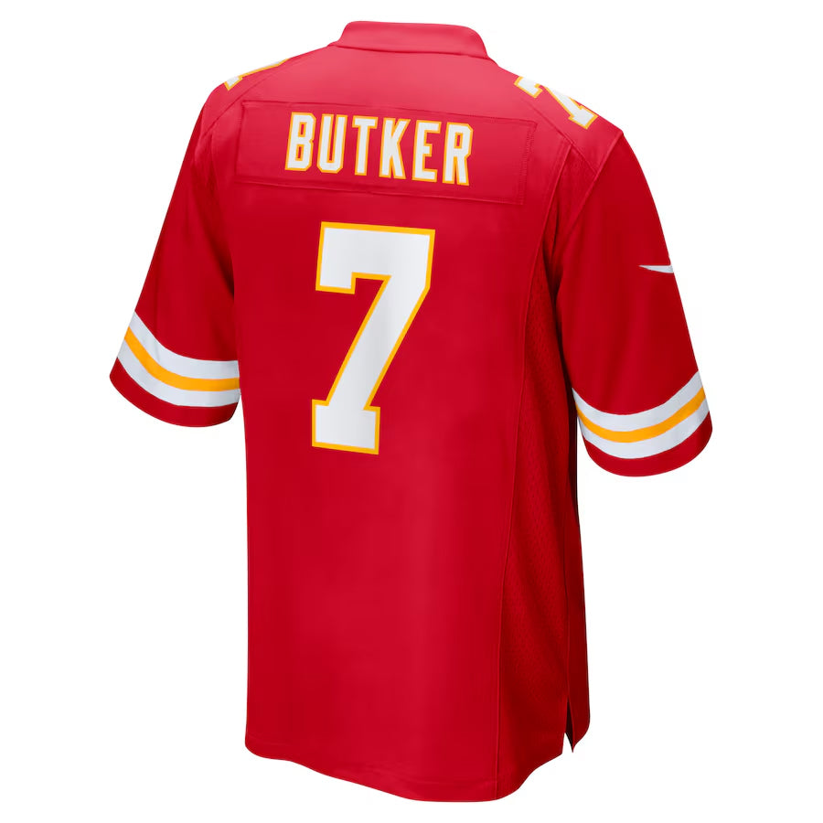 harde KC.Chiefs #7 Harrison Butker Player Red Home Game Stitched Jerseys