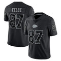harde KC.Chiefs #87 Travis Kelce Player Black RFLCTV Limited Stitched Jerseys
