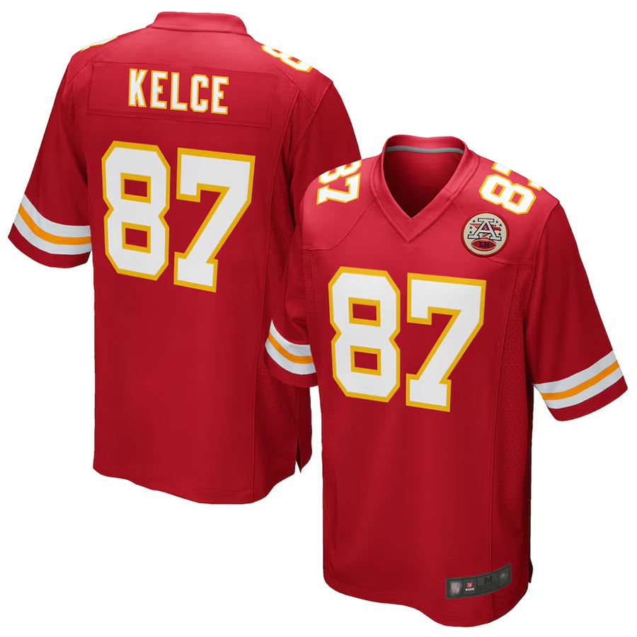 harde KC.Chiefs #87 Travis Kelce Player Red Team Color Game Stitched Jerseys