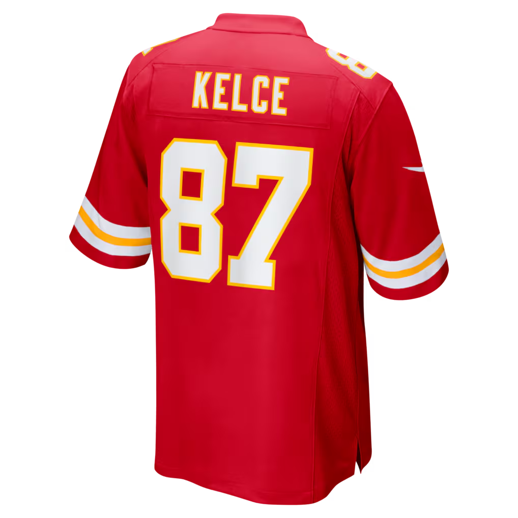 harde KC.Chiefs #87 Travis Kelce Red Game Stitched Jerseys