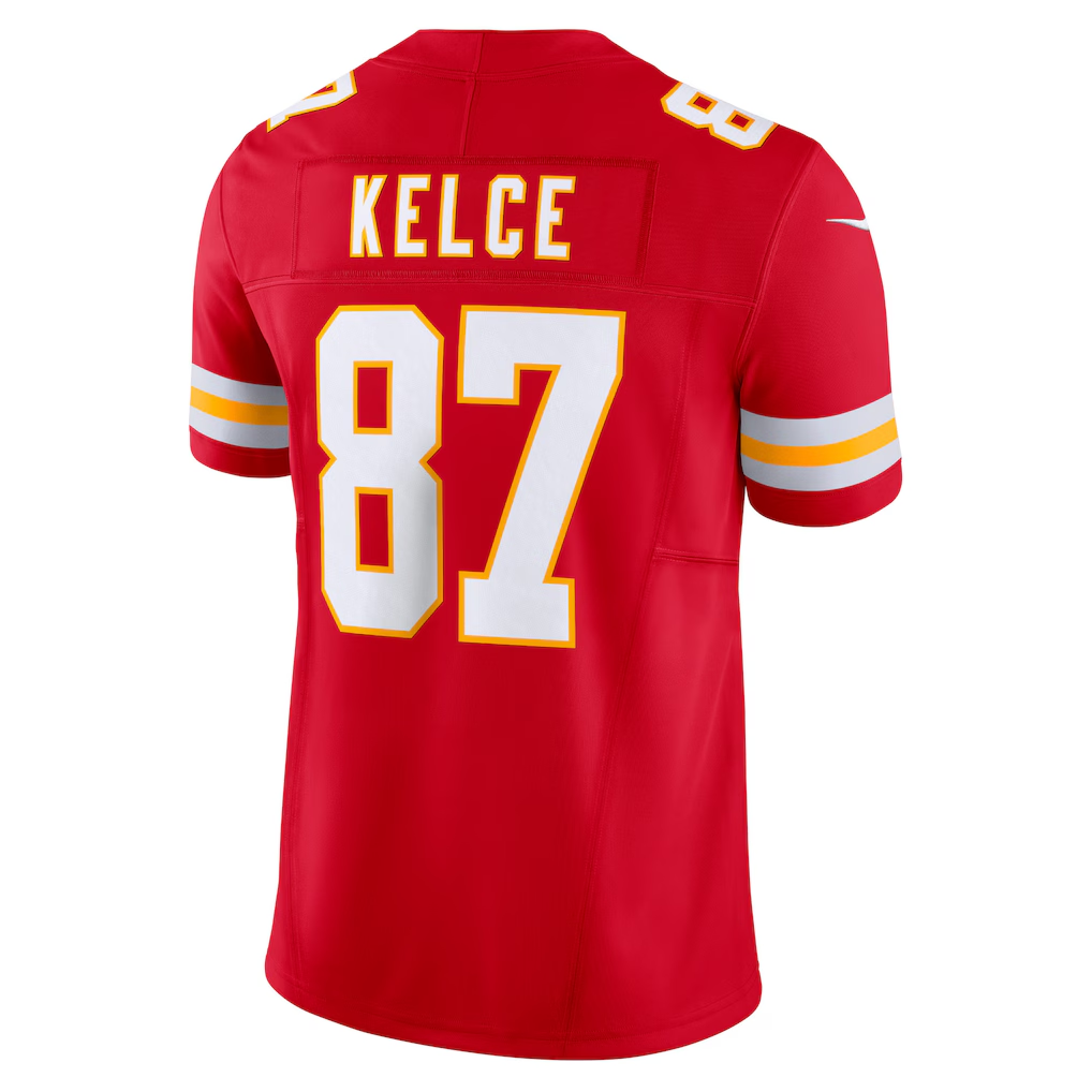 harde KC.Chiefs #87 Travis Kelce Red Vapor F.U.S.E. Limited Stitched Jerseys