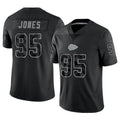 harde KC.Chiefs #95 Chris Jones Player Black RFLCTV Limited Stitched Jerseys