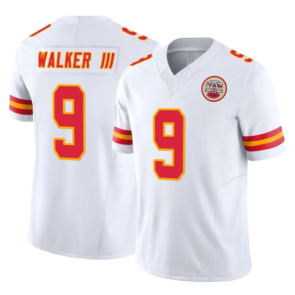 harde KC.Chiefs #9 Kenneth Walker III Player White Limited Vapor F.U.S.E. Home Game Stitched Jerseys