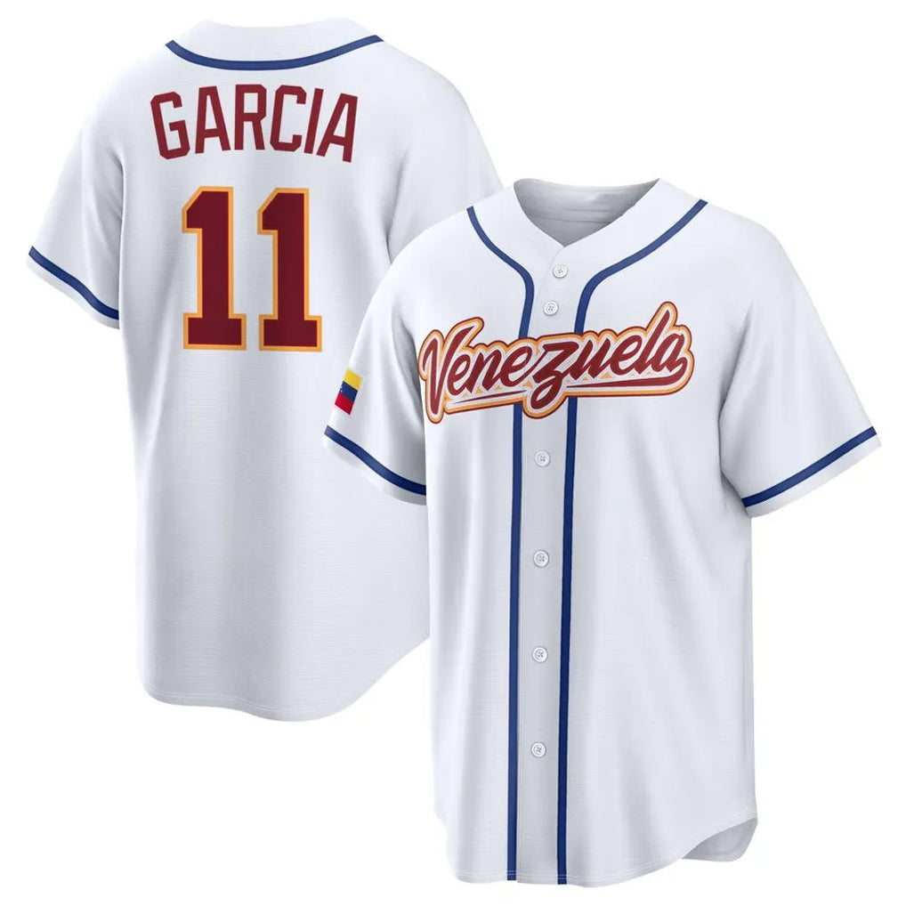harde KC.Royals #11 Maikel Garcia Player White 2026 World Classic Home Stitched Jerseys