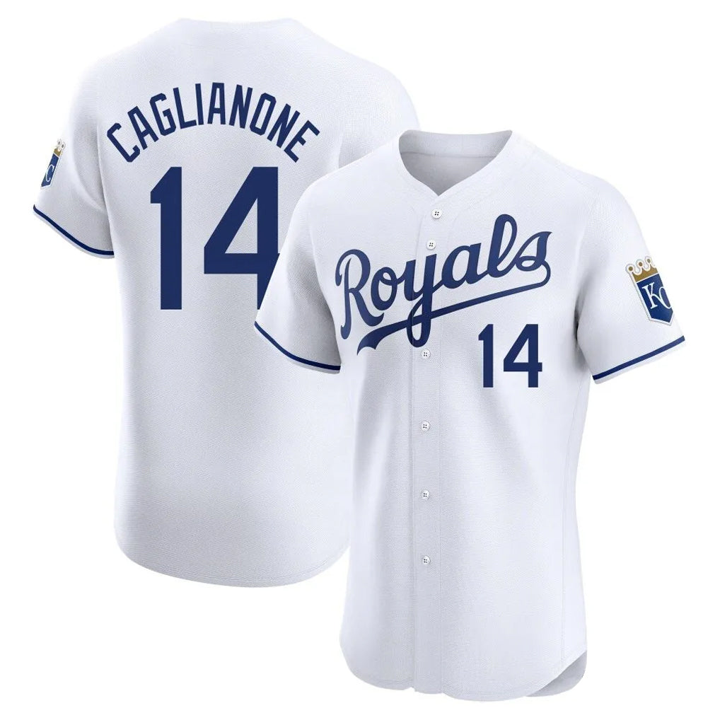 harde KC.Royals #14 Jac Caglianone Player White Alt Limited Elite Home Stitched Jerseys