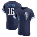 harde KC.Royals #16 Bo Jackson Player Navy City Connect Limited Elite Home Stitched Jerseys