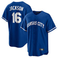 harde KC.Royals #16 Bo Jackson Player Royal Game Home Stitched Jerseys