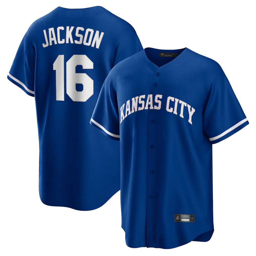 harde KC.Royals #16 Bo Jackson Player Royal Game Home Stitched Jerseys