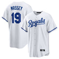 harde KC.Royals #19 Michael Massey Player White Home Game Stitched Jerseys