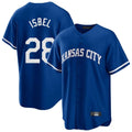 harde KC.Royals #28 Kyle Isbel Player Royal Game Home Stitched Jerseys
