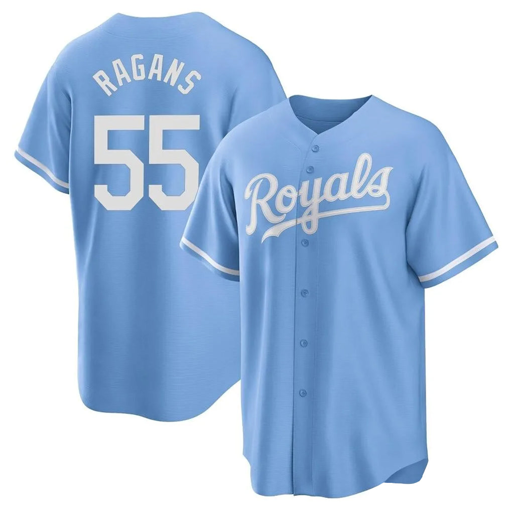 harde KC.Royals #55 Cole Ragans Player Light Blue Home Game Stitched Jerseys