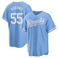 harde KC.Royals #55 Cole Ragans Player Light Blue Home Game Stitched Jerseys