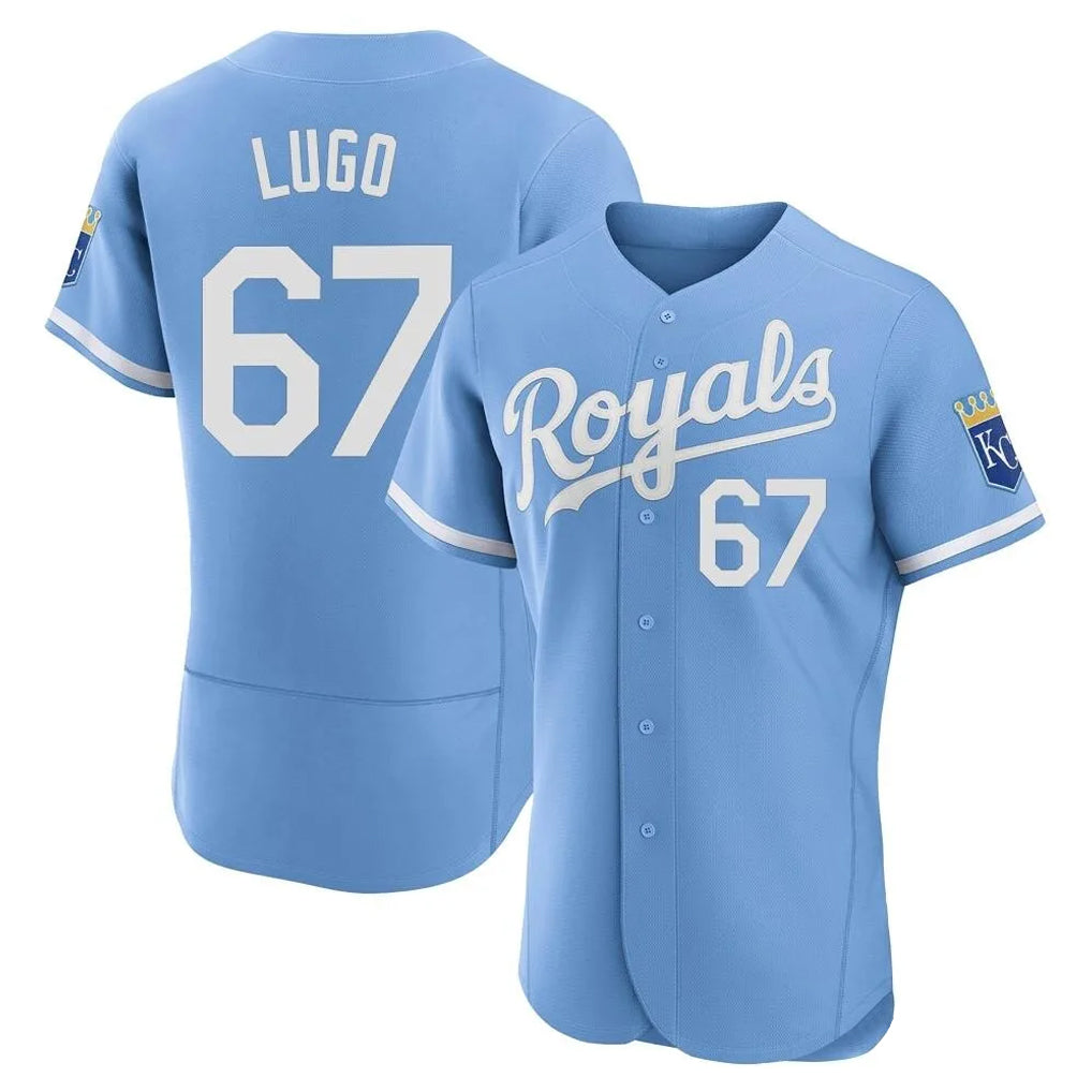 harde KC.Royals #67 Seth Lugo Player Light Blue Alt Limited Elite Home Stitched Jerseys