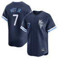 harde KC.Royals #7 Bobby Witt Jr. Player Navy City Connect Limited Home Stitched Jerseys