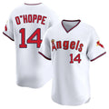 harde LA.Angels #14 Logan O'Hoppe Player White T-shirt Home Limited Stitched Jerseys
