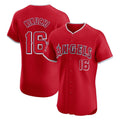 harde LA.Angels #16 Yusei Kikuchi Player Red Home Limited Elite Stitched Jerseys