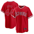harde LA.Angels #44 Ben Joyce Player Red Home Game Stitched Jerseys