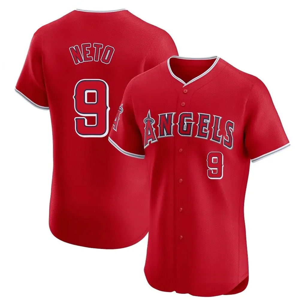 harde LA.Angels #9 Zach Neto Player Red Home Limited Elite Stitched Jerseys