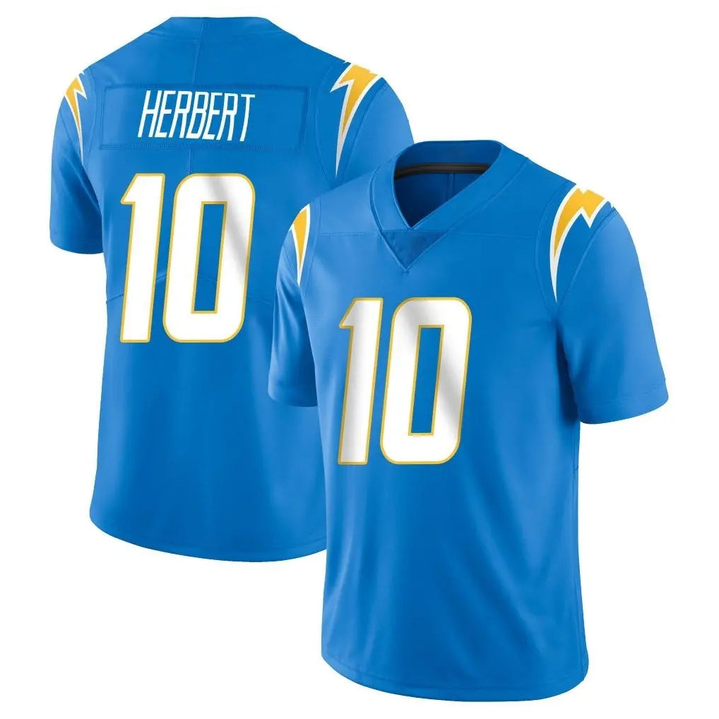 harde LA.Chargers #10 Justin Herbert Player Blue Limited Vapor Untouchable Home Game Stitched Jerseys