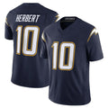 harde LA.Chargers #10 Justin Herbert Player Navy Vapor F.U.S.E. Limited Home Game Stitched Jerseys