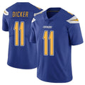harde LA.Chargers #11 Cameron Dicker Player Royal Limited Color Rush Vapor Untouchable Home Game Stitched Jerseys