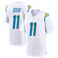 harde LA.Chargers #11 Cameron Dicker Player White Home Game Stitched Jerseys
