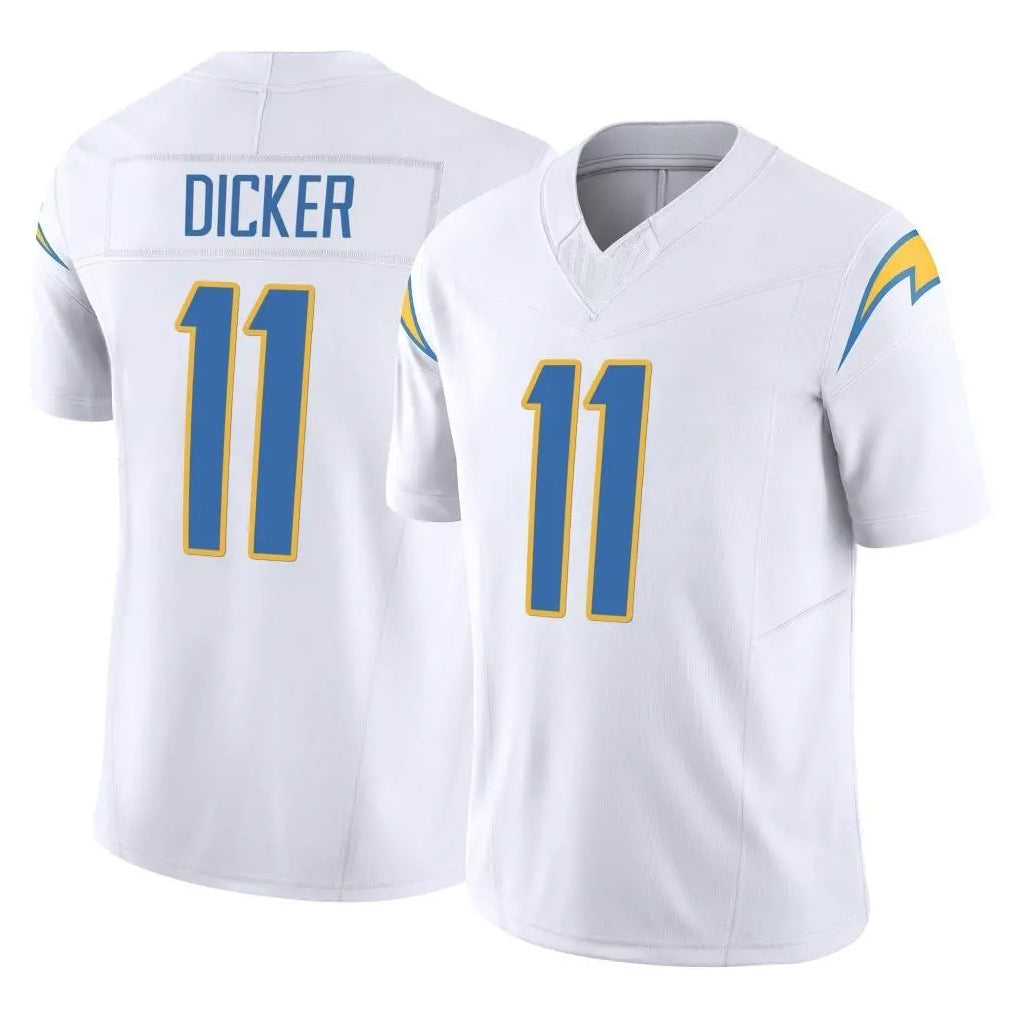 harde LA.Chargers #11 Cameron Dicker Player White Limited Vapor F.U.S.E. Home Game Stitched Jerseys