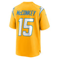 harde LA.Chargers #15 Ladd McConkey Player Gold Game Stitched Jerseys