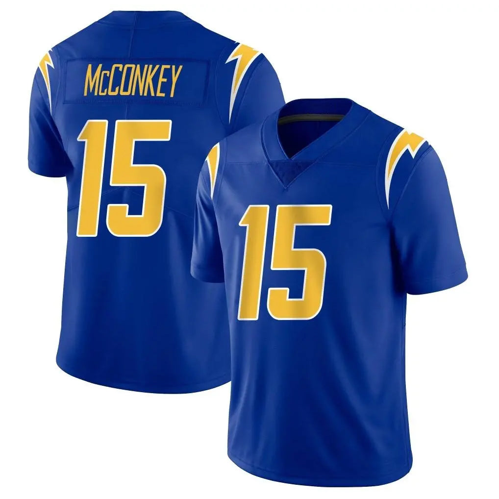 harde LA.Chargers #15 Ladd McConkey Player Royal Limited Vapor Home Game Stitched Jerseys