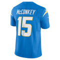 harde LA.Chargers #15 Ladd McConkey Powder Blue Team Vapor F.U.S.E. Limited Stitched Jerseys