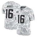 harde LA.Chargers #16 J.K. Scott Player Arctic Camo Salute To Service Limited Game Stitched Jerseys